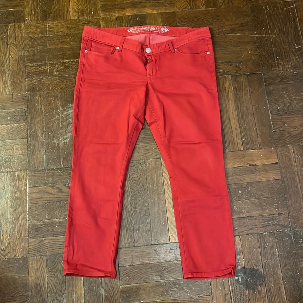 Red Express skinny jeans